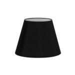 Abat - jour - rond troit - noir - pour lampe - base 27cm - culot e27 avec rducteur