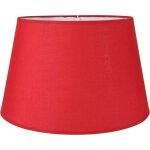 Abat - jour - rond - rouge - pour lampe - 40x30x26 cm - culot e27 Abat - jour - rond - rouge - pour lampe - 40x30x26 cm - culot e27