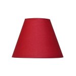 Abat - jour - rond - rouge - pour lampe - base 25 cm - culot e27 avec rducteur