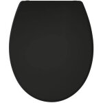 Abattant presto noir - thermodur