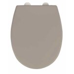 Abattant wc avec frein de chute easy close fixation inox fix clip duroplastique surface antibact�rienne ...