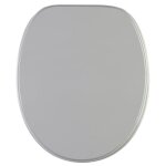 Abattant wc frein de chute soft close gris - finition de haute qualit� - fixation facile