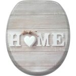 Abattant wc frein de chute soft close home - finition de haute qualit - fixation facile