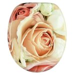 Abattant wc frein de chute soft close rose rose - finition de haute qualit� - fixation facile