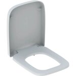 Abattant wc geberit renova plan forme rectangulaire fixation par le dessus blanc brillant