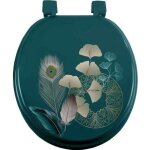 Abattant wc imprim ginkoblue 47cm vert