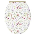 Abattant wc en mdf flore soft close