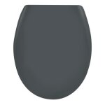 Abattant wc easy clip thermo dur gris - charnières inox spirella Abattant wc easy clip thermo dur gris - charnières inox spirella