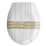 Abattant wc thermo dur ons beige - charni�res ps msv