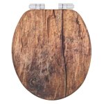 Abattant wc - wenko - rustic - bois mdf - marron - universel - easy - close Abattant wc - wenko - rustic - bois mdf - marron - universel - easy - close