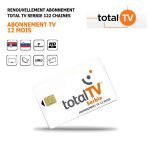 Abonnement satellite - hd4k - total tv 12 mois - 122 cha�nes - hd - eutelsat w2