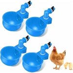 Abreuvoir automatique - ynkkvre - 4 pcs - bleu - abs - pour poules et volailles