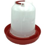 Terre jardin abreuvoir  volaille poules dindons 6 l - remplissage facile - mangeoire en plastique