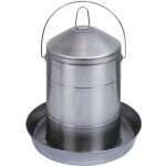 Abreuvoir poule en inox 12l - gaun gris