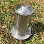Abreuvoir volailles en acier inoxydable 4l Abreuvoir volailles en acier inoxydable 4l