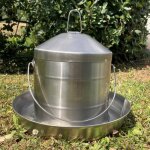 Abreuvoir - poulailler direct - 8l - acier inoxydable - pour poules - utilisation extrieure
