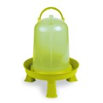 Abreuvoir volailles en plastique gamme eco 8l avec pieds vert - gaun Abreuvoir volailles en plastique gamme eco 8l avec pieds vert - gaun