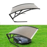 Abri garage pour robot tondeuse - willonin - marron - toit universel - tanche - anti - pluie