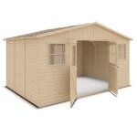 Abri de jardin - bois brut - 13 m
