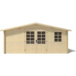 Abri jardin bois - 27. 10 m� - 5. 28 x 5. 13 x 2. 67 m - 28 mm