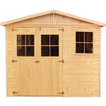 Abri de jardin en bois 9 m� timbela - ep. 17mm - plancher inclus - h226 x 316 x 324 cm - m335 + m335g ...