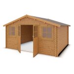 Abri de jardin bois marron 155 m2 zélos Abri de jardin bois marron 155 m2 zélos