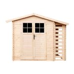 Abri de jardin en bois - timbela m386f - porte verrouillable de haute qualit