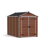 Abri de jardin - canopia by palram - skylight 303. 6 x 185. 4 cm - aluminium et polycarbonate - marron ... Abri de jardin - canopia by palram - skylight 303. 6 x 185. 4 cm - aluminium et polycarbonate - marron ...