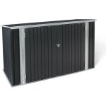 Abri de jardin coffre mtallique vlos outils - 210 x 130 x 105 cm