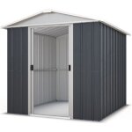 Abri de jardin m�tal anthracite yardmaster 23 m� + kit dancrage