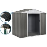 Abri jardin m�tal dallas - 4. 07 m� avec goutti�re - taupe