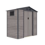 Abri de jardin en m�tal gardiun surrey 271 m2 ext�rieur 213x127x211 cm en acier avec fen�tre lat�rale ...