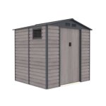 Abri de jardin en m�tal gardiun surrey 407 m2 ext�rieur 213x191x211 cm en acier avec fen�tre lat�rale ...