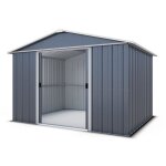 Abri de jardin m�tal gris 644 m2 yardmaster + kit dancrage