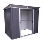 Abri de jardin m�tal gris yardmaster 330 m� + kit dancrage