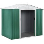 Abri de jardin m�tal - habitat et jardin - rosas - 271 m� - vert - acier galvanis�