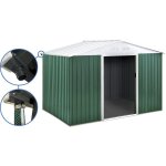 Abri de jardin m�tal - rosas - 706 m� avec goutti�re - vert