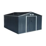 Abri de jardin mtal 1299m avec kit dancrage slack