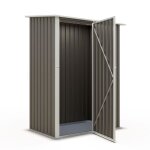 Abri de jardin m�tal toit plat 104 m2 trigano + kit dancrage