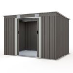 Abri de jardin m�tal toit plat 429 m2 trigano + kit dancrage