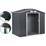 Abri de jardin m�tal - vegas - 27 m� avec goutti�re - gris