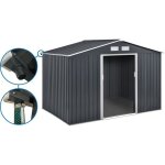 Abri de jardin m�tal - vegas - 883 m� avec goutti�re - gris