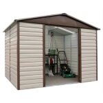 Abri de jardin mtal 53m2 yardmaster + kit dancrage