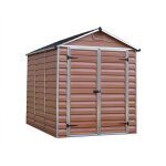 Palram abri de jardin skylight 39 m² - aluminium et polycarbonate - ambre Palram abri de jardin skylight 39 m² - aluminium et polycarbonate - ambre