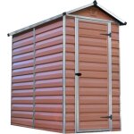 Palram abri de jardin skylight 19 m� - aluminium et polycarbonate - ambre