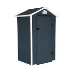 Abri de jardin en plastique structure en aluminium 139m mlantois