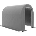 Outsunny - abri de jardin - mtal - 239x159x190cm - gris