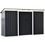 Outsunny - abri de jardin - acier - 280x130x172cm - noir