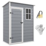 Outsunny - abri de jardin - aluminum - 151x92x193cm - gris Outsunny - abri de jardin - aluminum - 151x92x193cm - gris