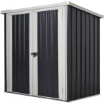Outsunny - abri de jardin - acier - 147x86x134cm - noir